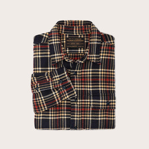Vintage flannel work shirt von Filson | Navy ivory red (Multicolour)