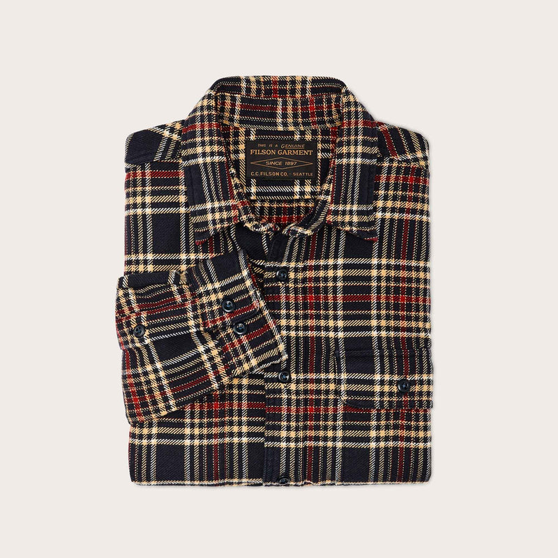 Vintage flannel work shirt von Filson | Navy ivory red (Multicolour)