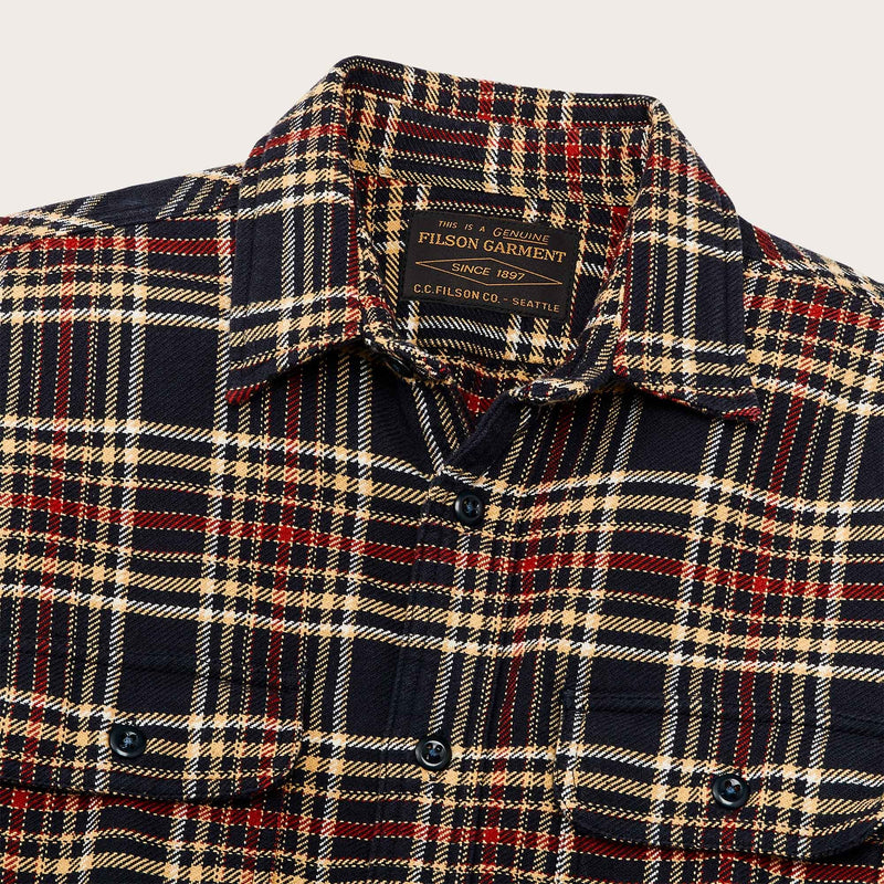 Vintage flannel work shirt von Filson | Navy ivory red (Multicolour)