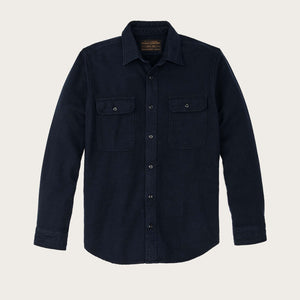 Vintage flannel work shirt von Filson | Dark navy salute (Blue)