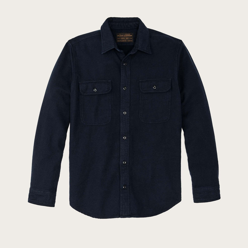 Vintage flannel work shirt von Filson | Dark navy salute (Blue)