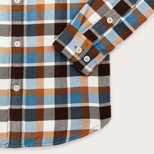 Vintage flannel work shirt von Filson | Brown / cream / ochr (Multicolor)