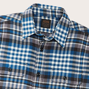 Vintage flannel work shirt by Filson | Graystone blue (Blue)