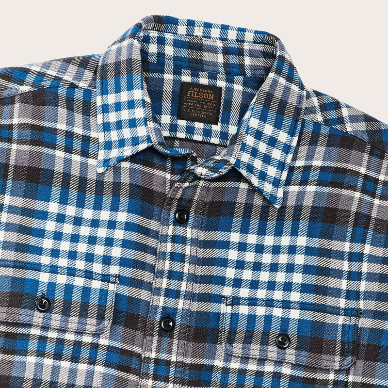 Vintage flannel work shirt by Filson | Graystone blue (Blue)