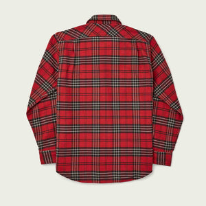 Vintage flannel work shirt von Filson | Beacon red/quarry st (Red)