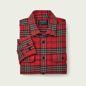 Vintage flannel work shirt von Filson | Beacon red/quarry st (Red)