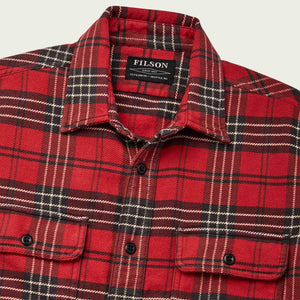 Vintage flannel work shirt von Filson | Beacon red/quarry st (Red)