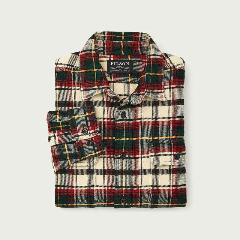 Vintage flannel work shirt von Filson | Sand / ironwood plai (Beige)