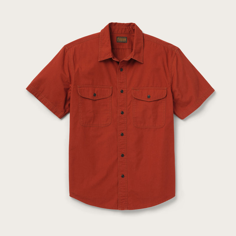 Short sleeve field shirt di Filson | Red grouse (Red)