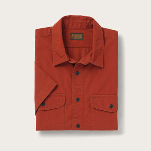 Short sleeve field shirt di Filson | Red grouse (Red)