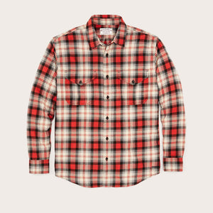 Lt wt alaskan guide shirt by Filson | Red / iron gray plai (Red)