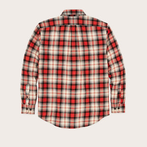Lt wt alaskan guide shirt by Filson | Red / iron gray plai (Red)