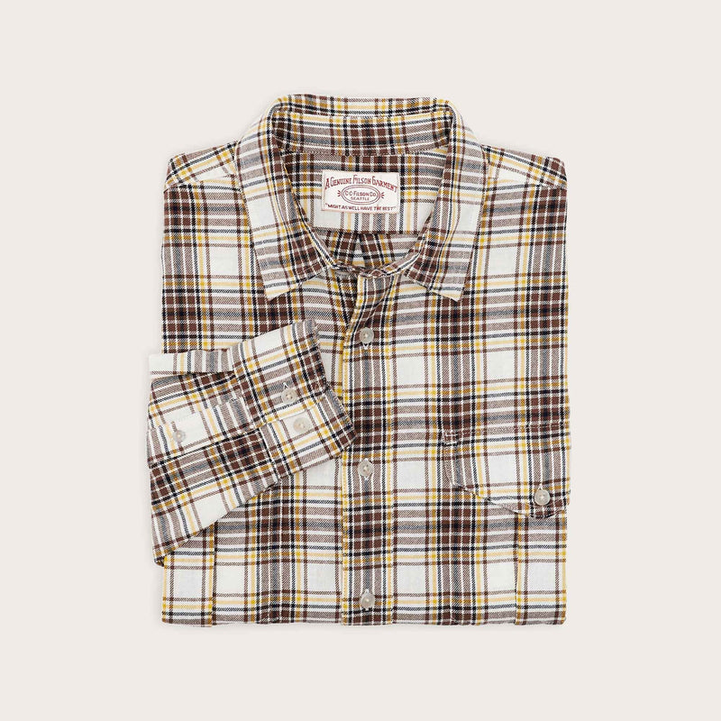 Lt wt alaskan guide shirt von Filson | Tabacco white (Brown)