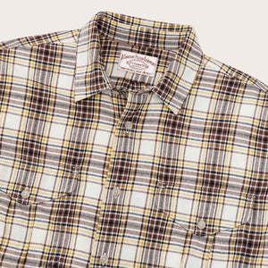 Lt wt alaskan guide shirt von Filson | Tabacco white (Brown)