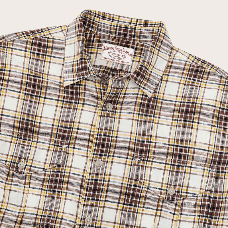 Lt wt alaskan guide shirt von Filson | Tabacco white (Brown)