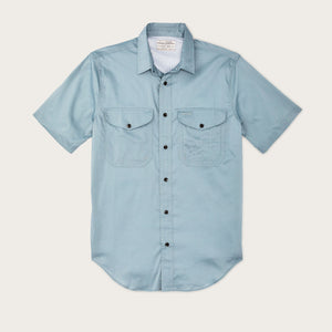 Twin lakes short sleeve sport shirt by Filson | Stone blue (Blue)