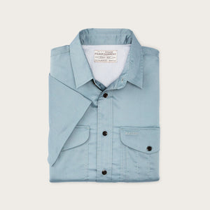 Twin lakes short sleeve sport shirt by Filson | Stone blue (Blue)