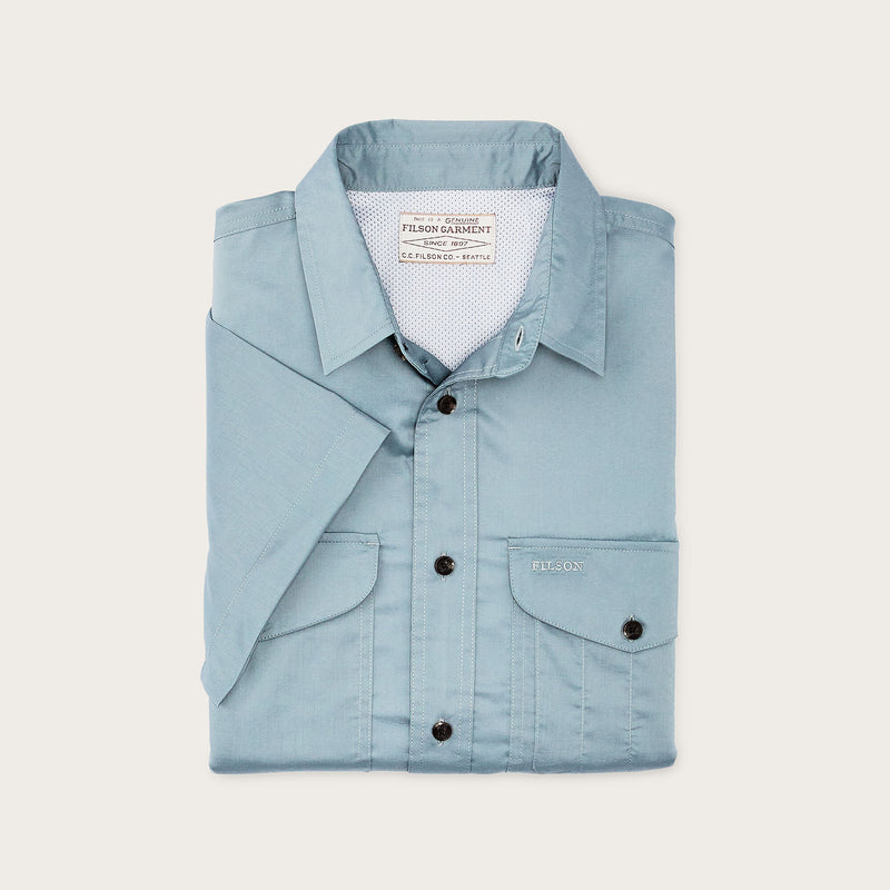 Twin lakes short sleeve sport shirt by Filson | Stone blue (Blue)