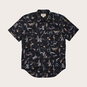 Twin lakes sport shirt von Filson | Offshore catch print (Blue)