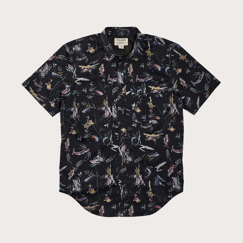Twin lakes sport shirt von Filson | Offshore catch print (Blue)