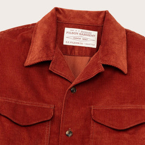 Corduroy camp shirt by Filson | Rust (Red)