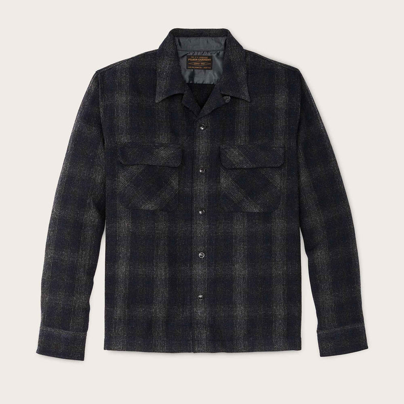 Buckner wool camp shirt by Filson | Navy ink ombre (Blue)
