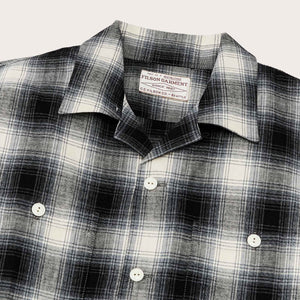 Elk heights camp shirt von Filson | Black / gray shadow plaid (Black)