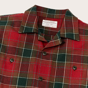 Elk heights camp shirt von Filson | Sycamore green / red (Red)