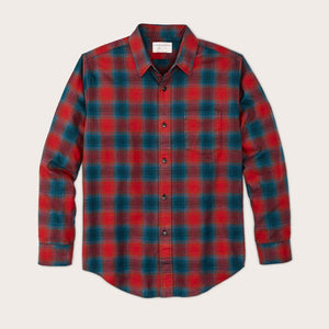 Flannel service shirt von Filson | Smoked red / legion blue plaid (Red)
