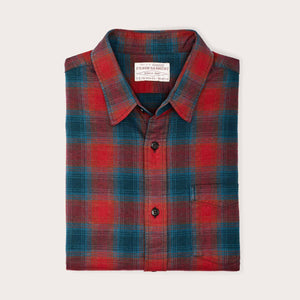 Flannel service shirt von Filson | Smoked red / legion blue plaid (Red)