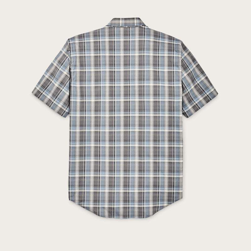 Twin lakes short sleeve sport shirt by Filson | Gray / blue / cream (Blue)