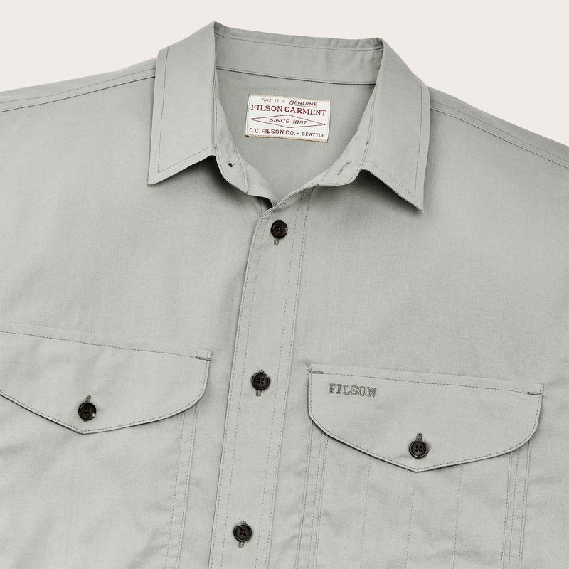 Twin lakes short sleeve sport shirt di Filson | Shadow (Gray)