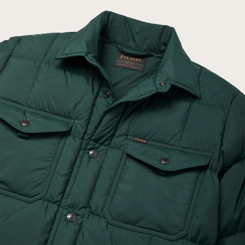 Lightweight down jac-shirt di Filson | Fir (Green)