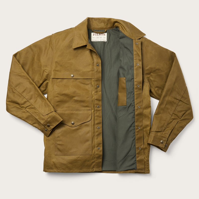 Lined tin cloth cruiser jacket by Filson | Dark tan (Beige)