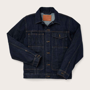 Unlined denim short cruiser jacket von Filson | Rinse indigo (Blue)