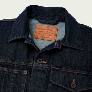 Unlined denim short cruiser jacket von Filson | Rinse indigo (Blue)