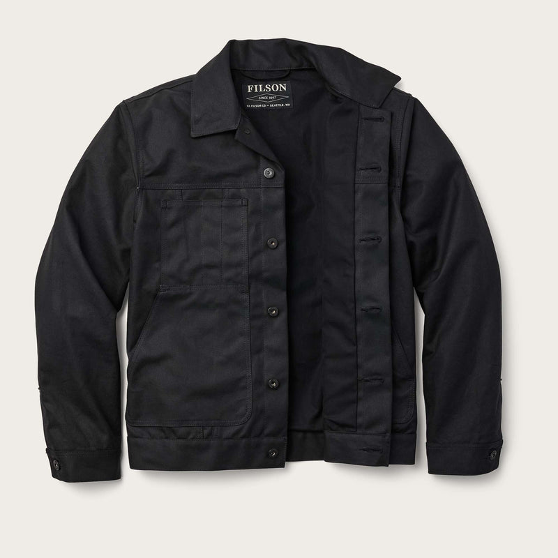 Tin cloth short lined cruiser jacket von Filson | Black (Black)