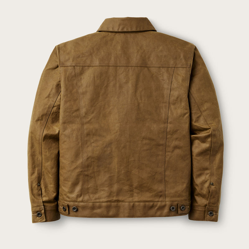 Tin cloth short lined cruiser jacket by Filson | Dark tan (Beige)