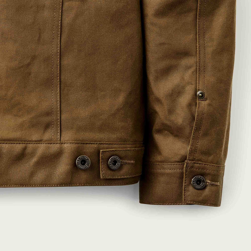 Tin cloth short lined cruiser jacket by Filson | Dark tan (Beige)