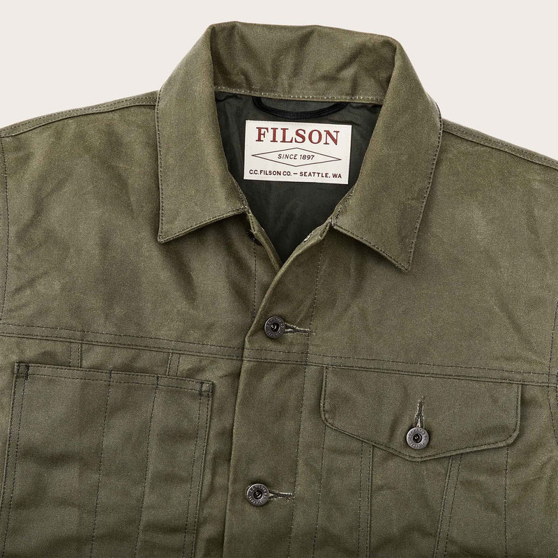 Tin cloth short lined cruiser jacket von Filson | Military green (Green)