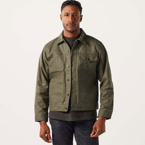 Tin cloth short lined cruiser jacket von Filson | Military green (Green)