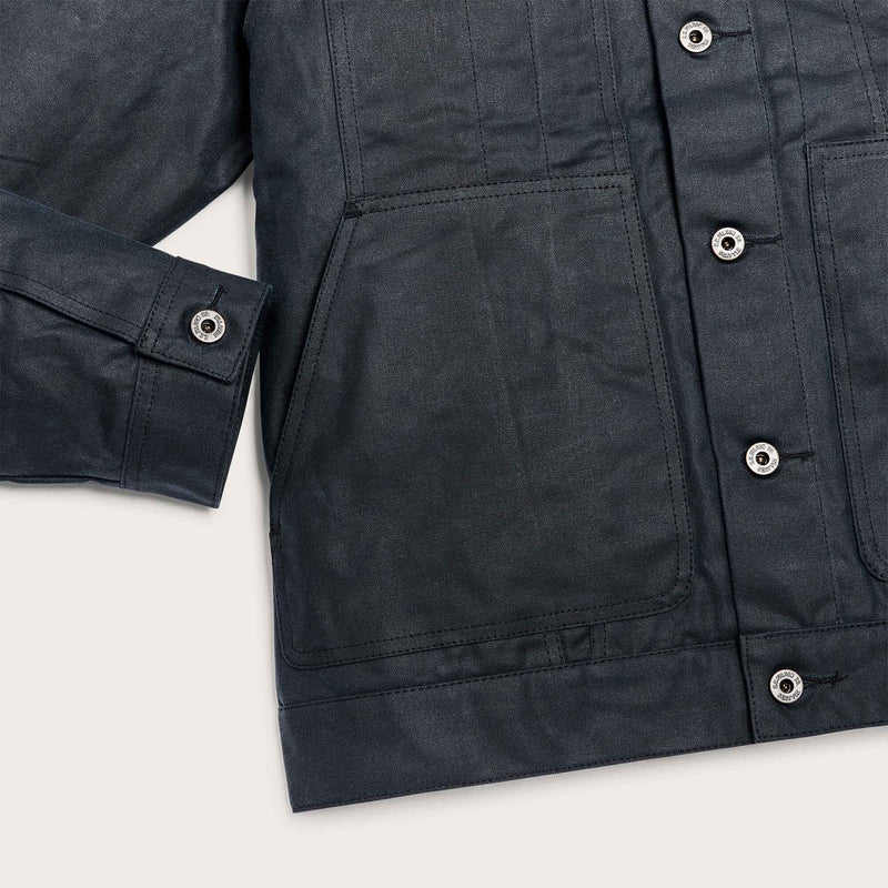 Tin cloth short lined cruiser jacket von Filson | Service blue (Blue)