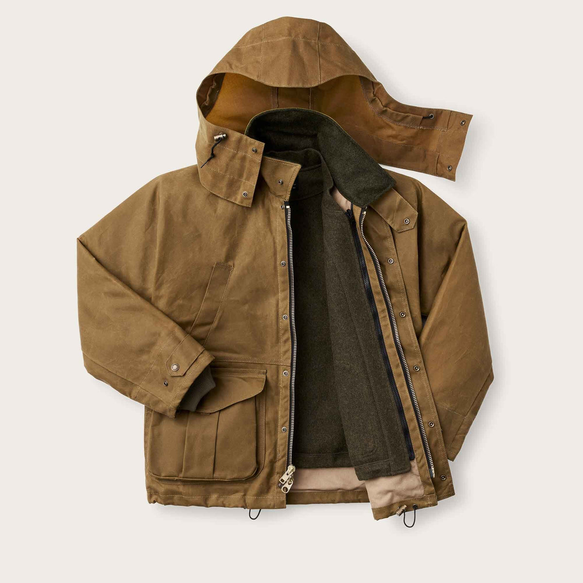 Tin cloth field jacket by Filson | Dark tan (Beige)
