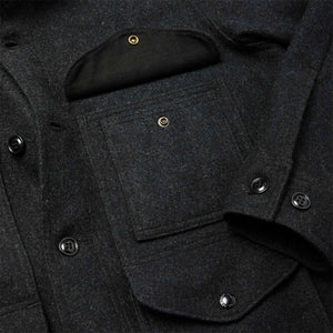 Mackinaw wool cruiser jacket by Filson | Charcoal (Grey)