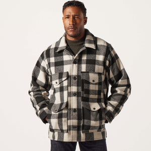 Mackinaw wool cruiser jacket by Filson | Natural / black heri (Multicolor)