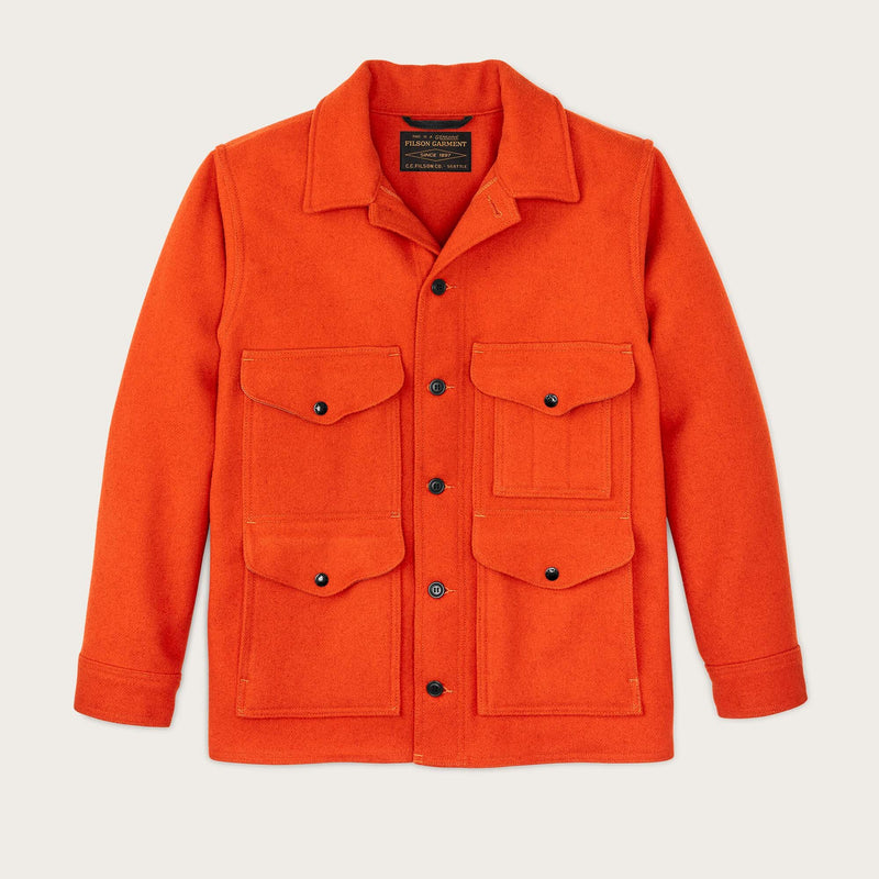 Mackinaw wool cruiser jacket by Filson | Blaze orange (Orange)