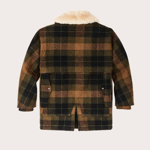 Lined mackinaw wool packer coat von Filson | Loden heather plaid (Brown)