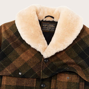 Lined mackinaw wool packer coat von Filson | Loden heather plaid (Brown)