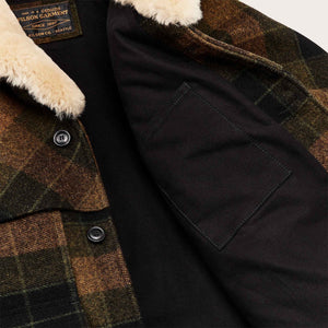 Lined mackinaw wool packer coat von Filson | Loden heather plaid (Brown)