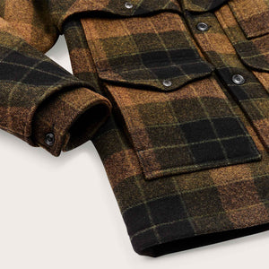 Lined mackinaw wool packer coat von Filson | Loden heather plaid (Brown)